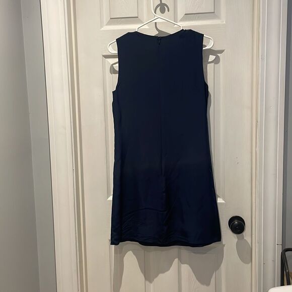 Lavender Brown 100% silk dress SZ Xsmall with tassels - Picture 5 of 13